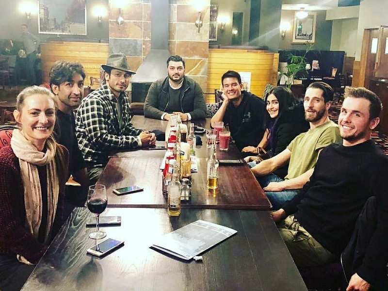 Photo: Vidyut Jammwal and Adah Sharma have dinner with the action team of 'Commando 3'