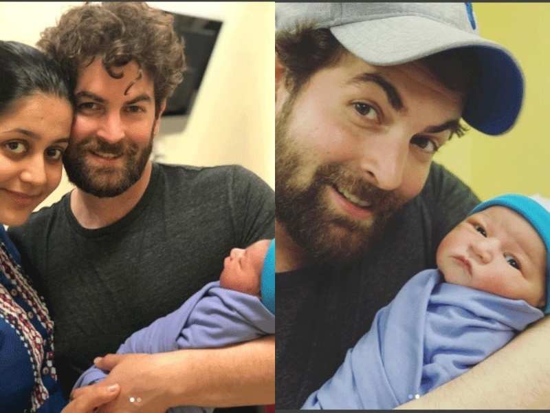 Photos: Neil Nitin Mukesh and wife Rukmini Sahay are all hearts for their daughter Nurvi