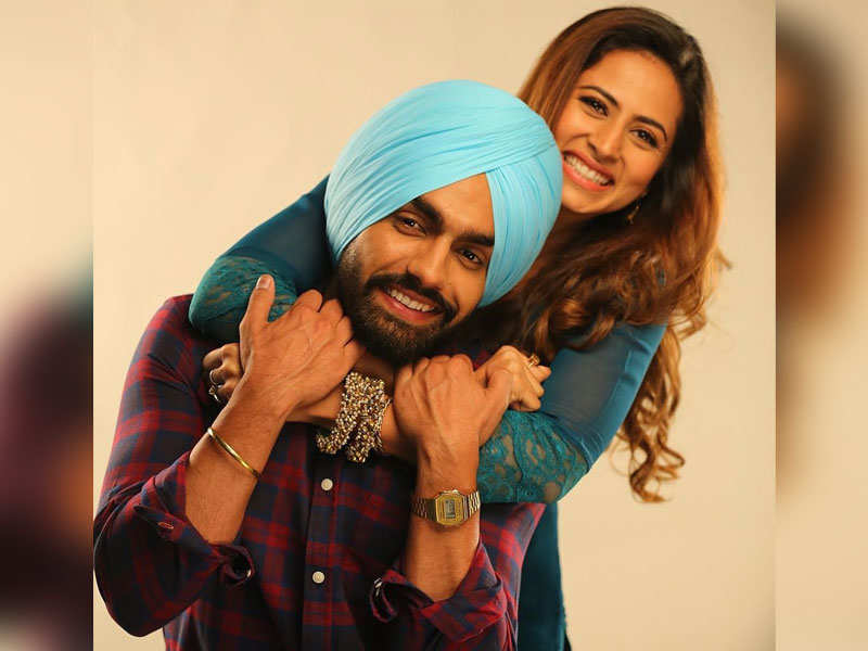 Pic: Ammy Virk and Sargun Mehta's piggyback ride pose sets 