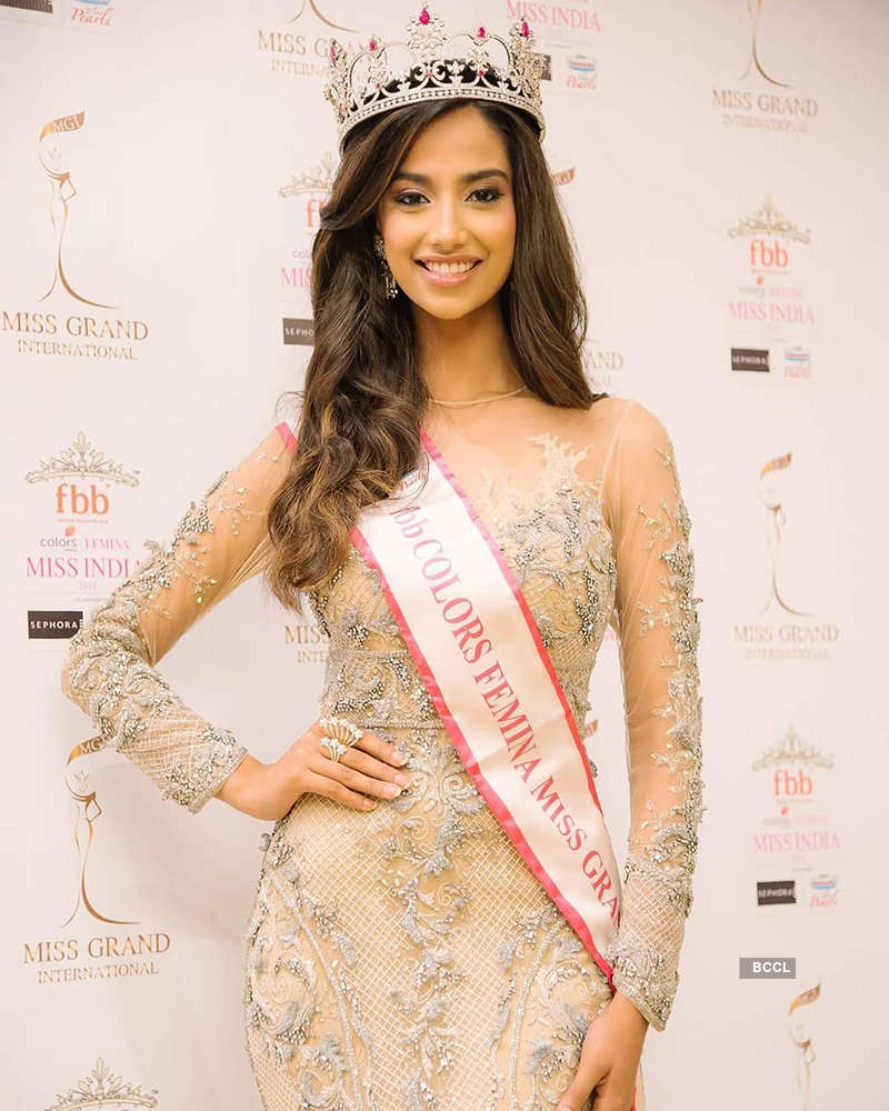 Meenakshi Chaudhary crowned first runner-up at Miss Grand International 2018