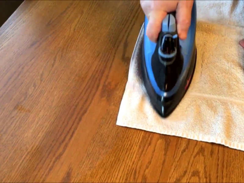 Magic Trick To Fix White Heat Marks On, How To Remove Steam Stains From Wood Table