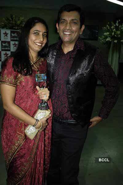 Chef Sanjeev Kapoor with his wife at ITA Milestone Awards 2010 at ST ...