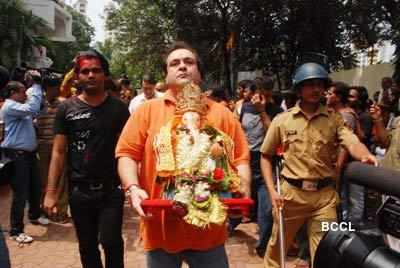 Celebs @ Ganpati Visarjan