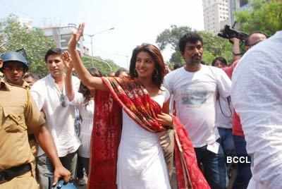 Celebs @ Ganpati Visarjan