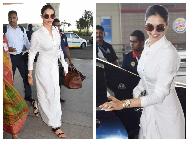 Photos: Deepika Padukone heads for New York in style