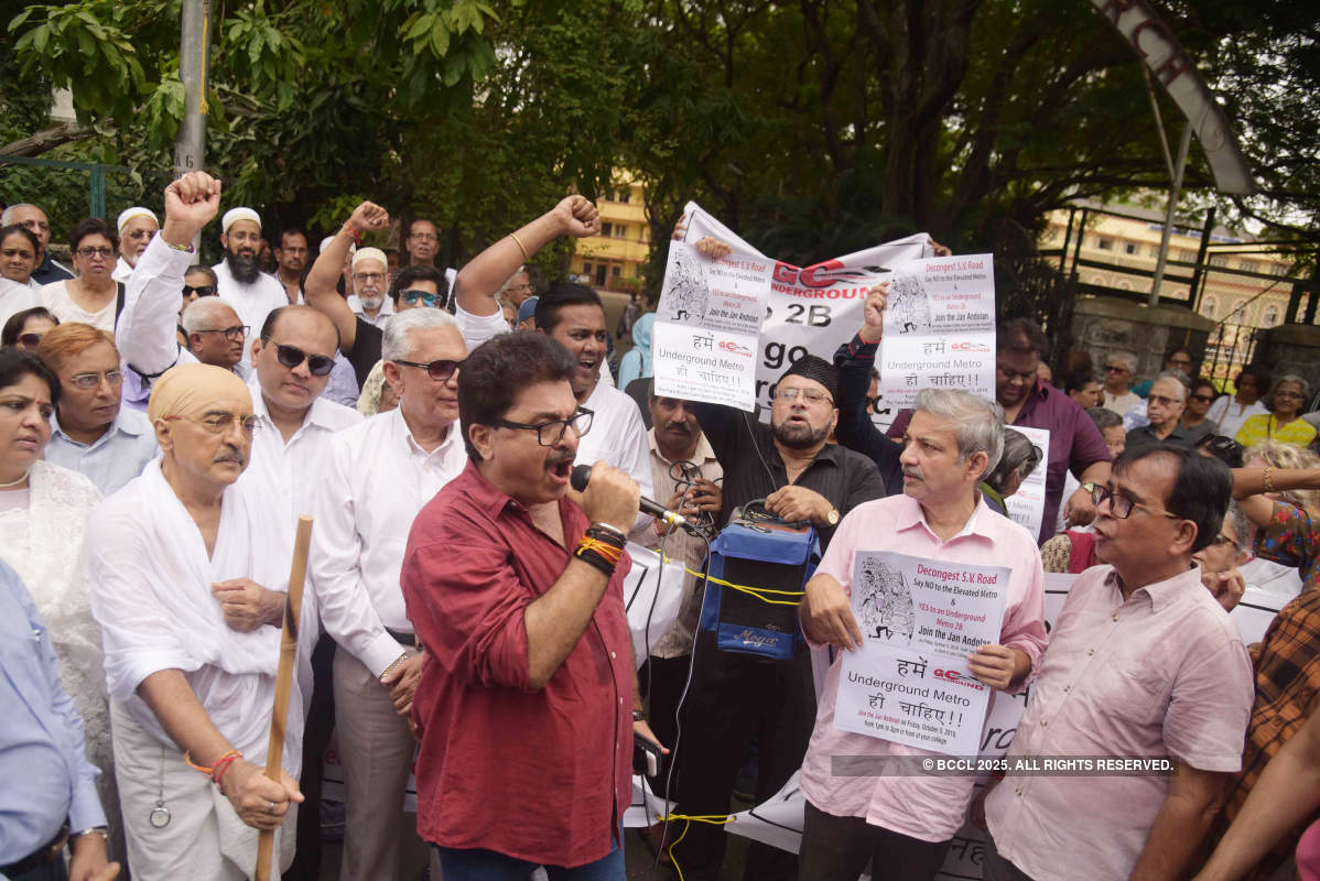 Celebs protest against elevated Metro-2B corridor