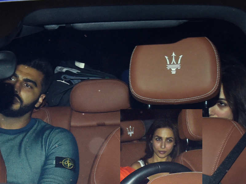 ​Arjun Kapoor and Malaika Arora spotted together in a car