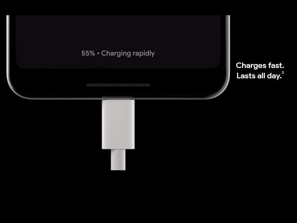 The new Pixel 3 smartphones come with an 18 Watt fast charger in the box, which claims to offer 7 hours of battery in 15 minutes of charge.