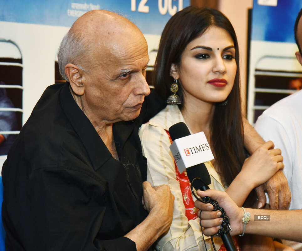 Mahesh Bhatt and Rhea Chakraborty