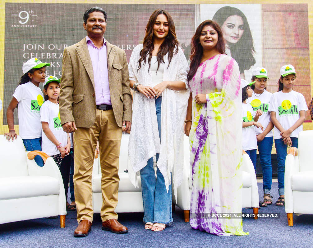 Sonakshi Sinha attends an event with NGO kids