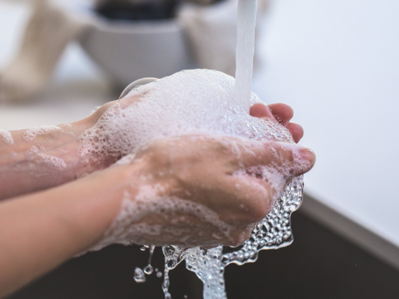 You don’t wash your hands properly