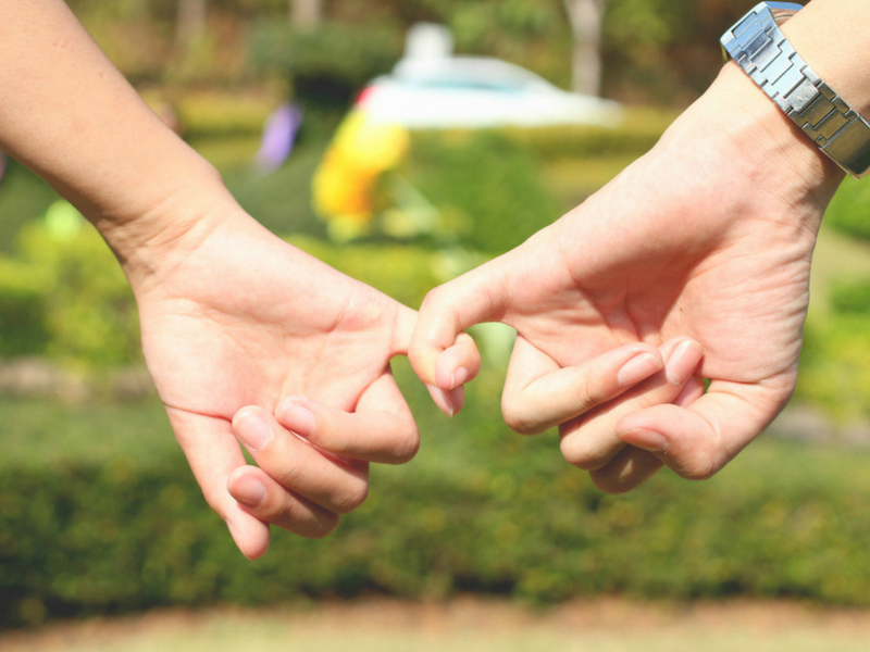 hand holding love