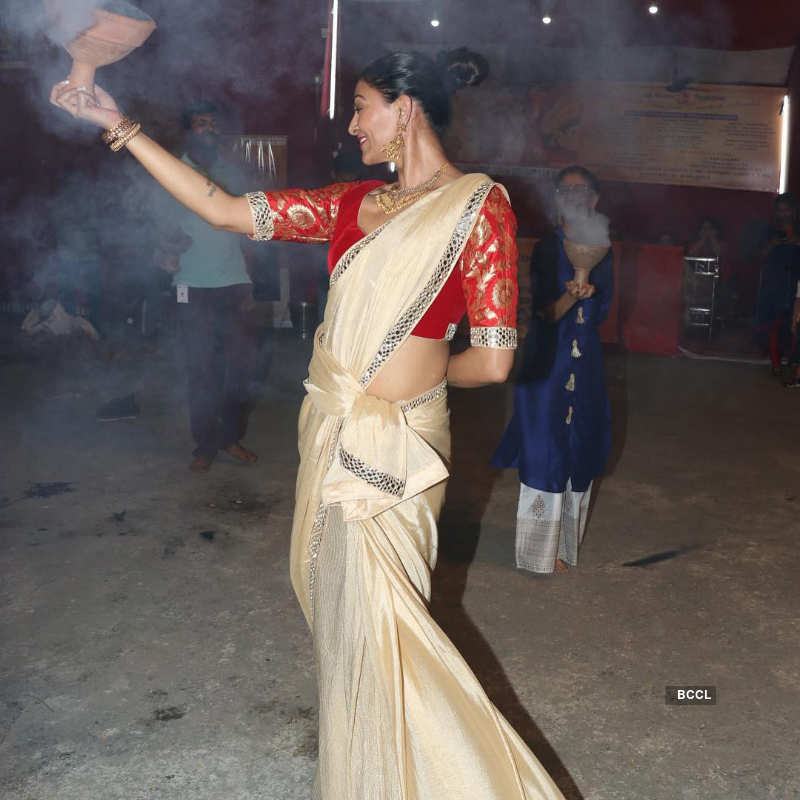 B-Town celebs soak in Durga Puja festivities