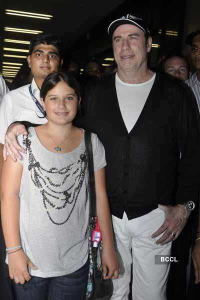 John Trivolta @ Mumbai Airport