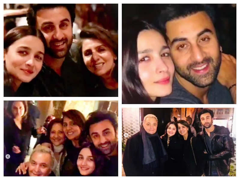 Pics of Alia Bhatt with Ranbir Kapoor and his family proves that she fits right in