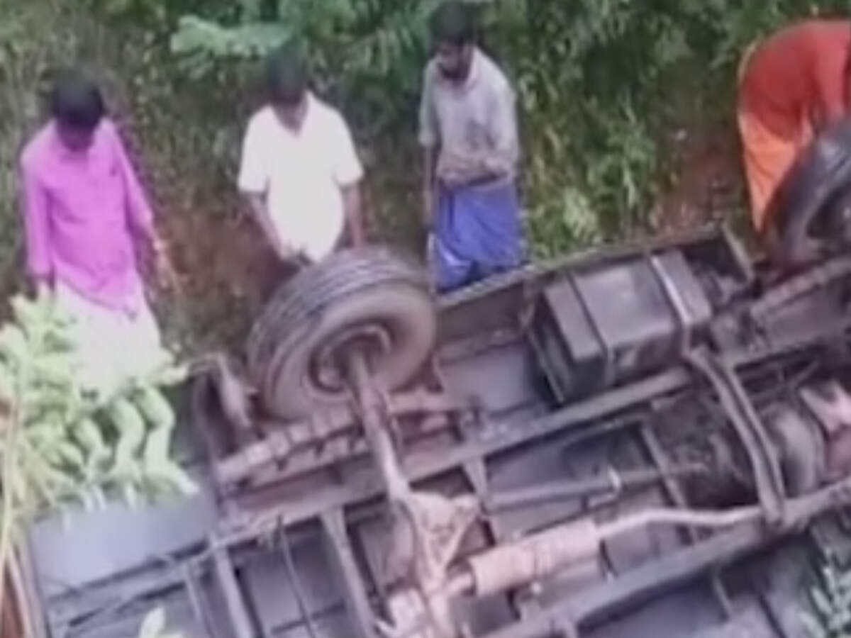 Eight children, bus driver injured as bus falls into canal in Kerala