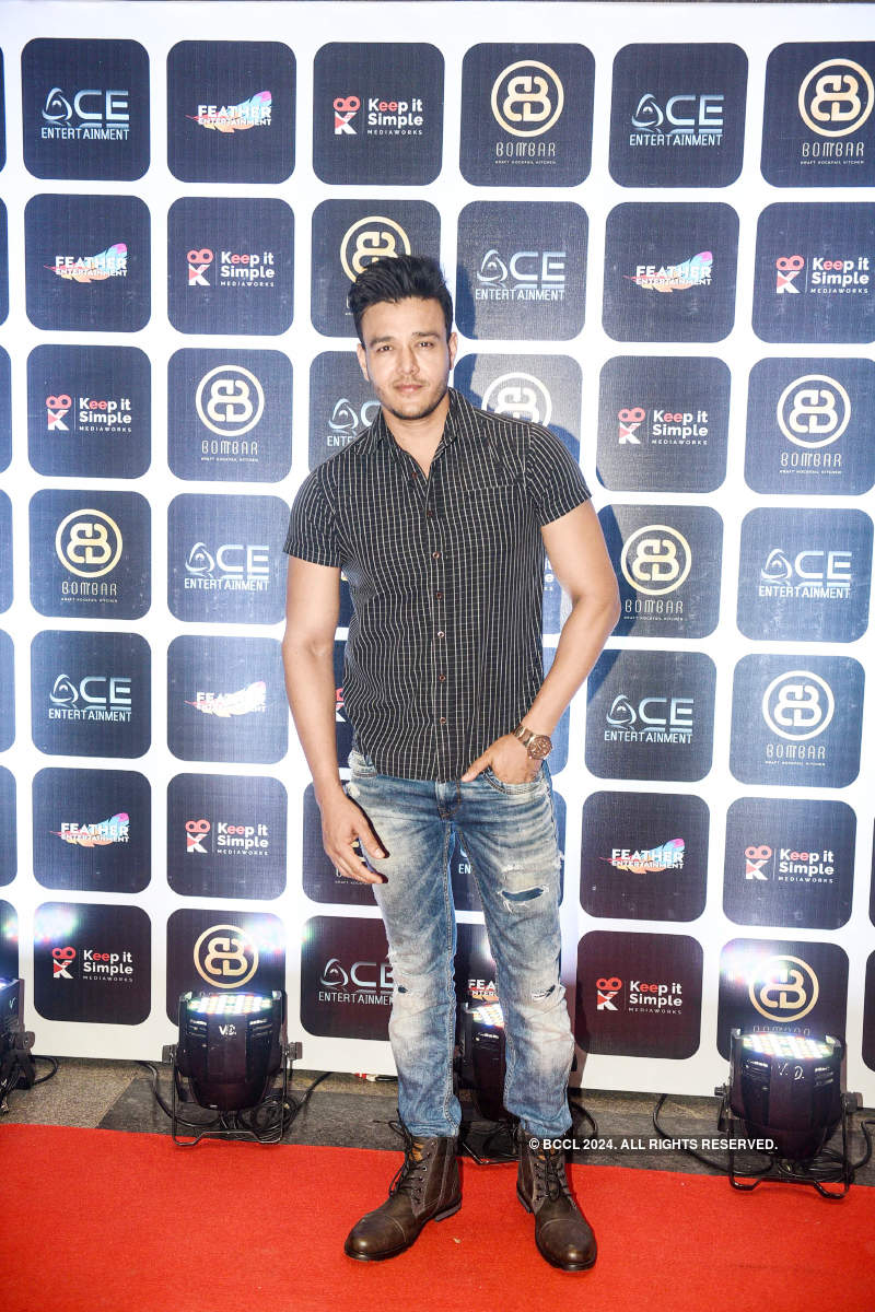 TV celebs attend the launch of a restaurant