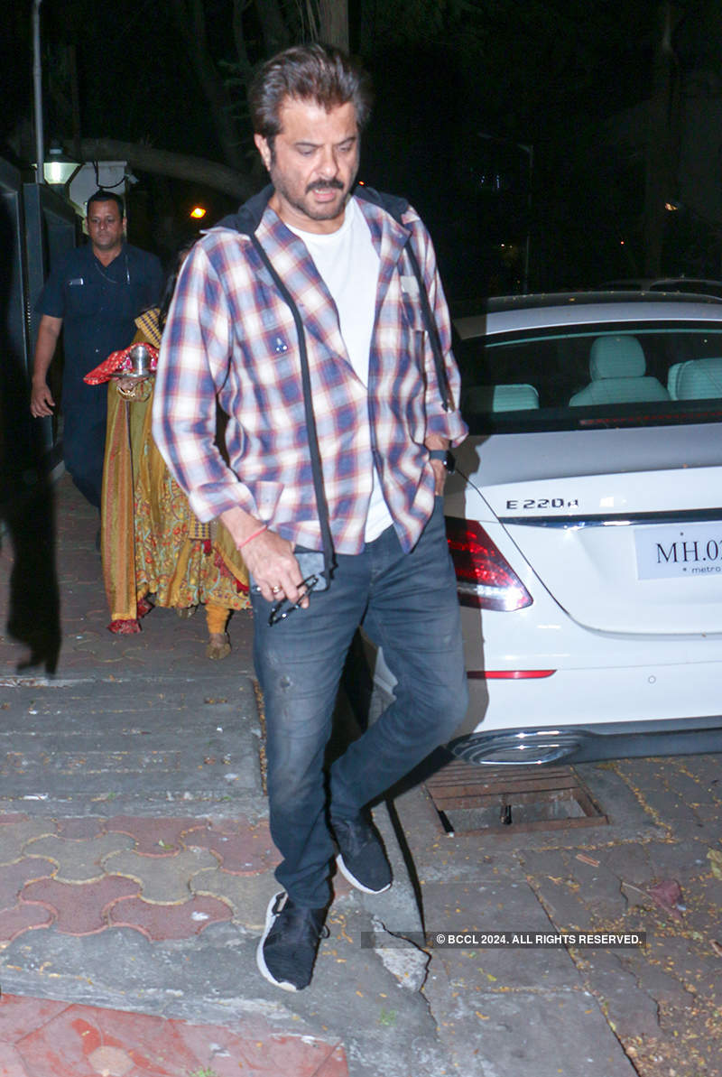 B-Town celebs attend Karwa Chauth celebrations at Anil Kapoor’s residence