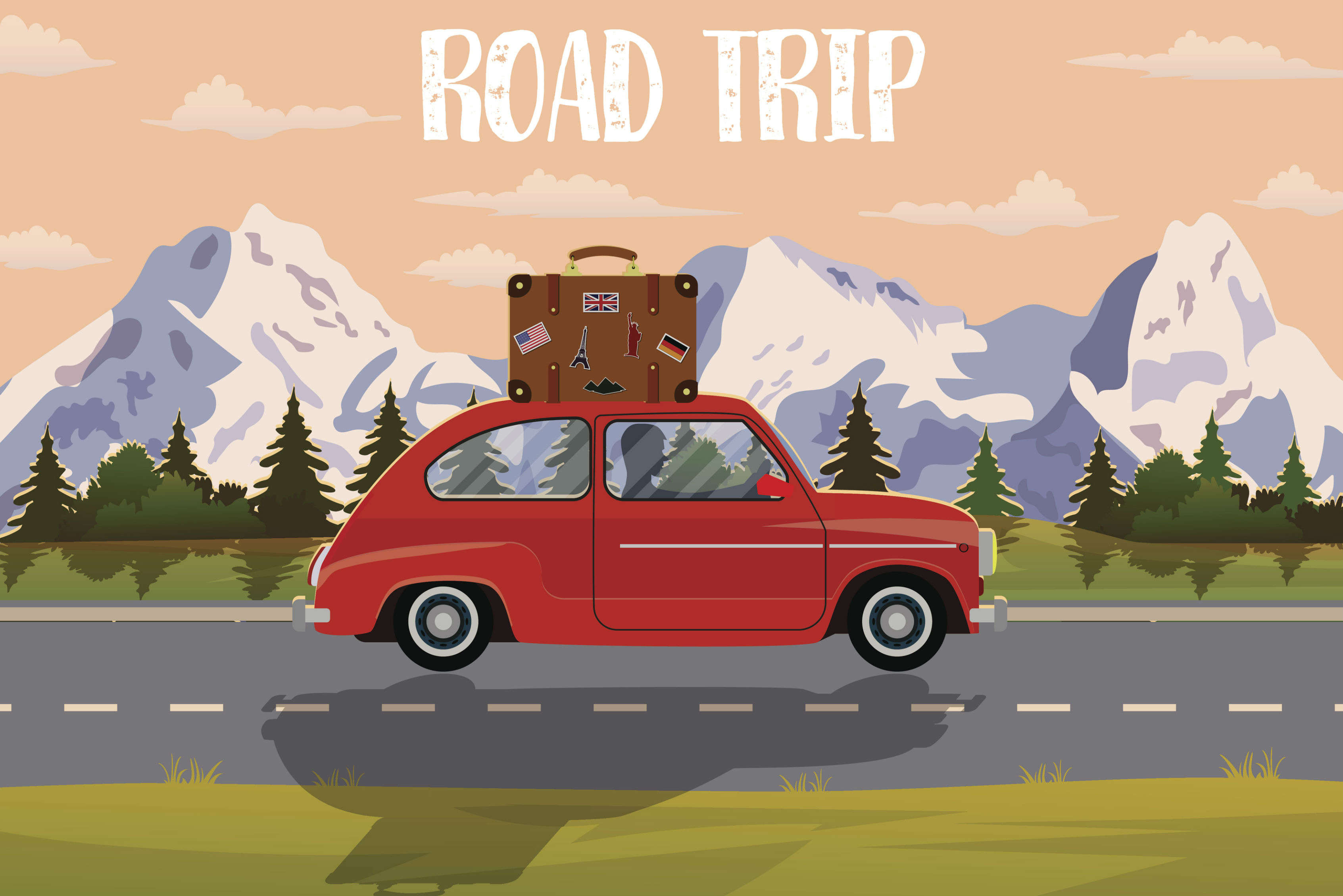 Road trip packing list : what to pack for a road trip checklist