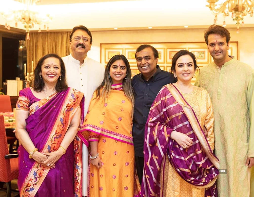 Isha Ambani’s wedding celebrations begin with dandiya night, see pictures