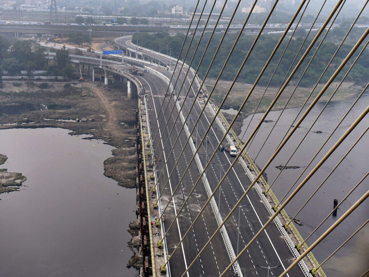 Delhi Signature Bridge Delhi CM Arvind Kejriwal opens Signature Bridge