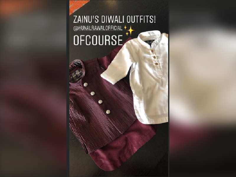 It's designer clothes for Shahid Kapoor and Mira Rajput's baby Zain this Diwali