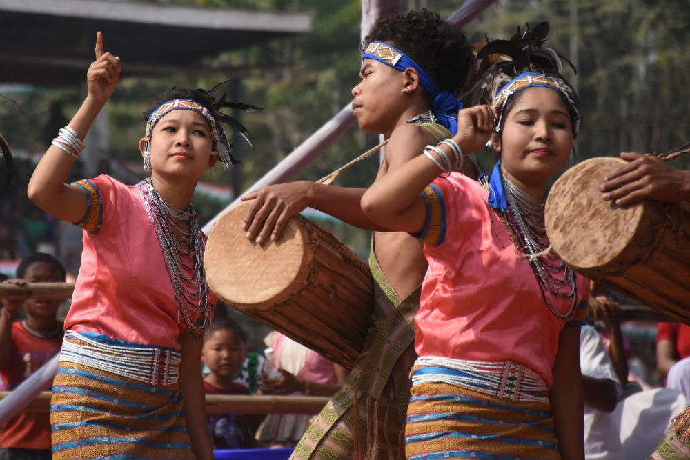 Shillong—the annual 100 Drums Wangala festival kicked off to a great ...