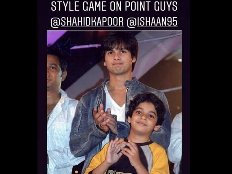 Mira Rajput shares a throwback picture of Shahid Kapoor and Ishaan Khatter