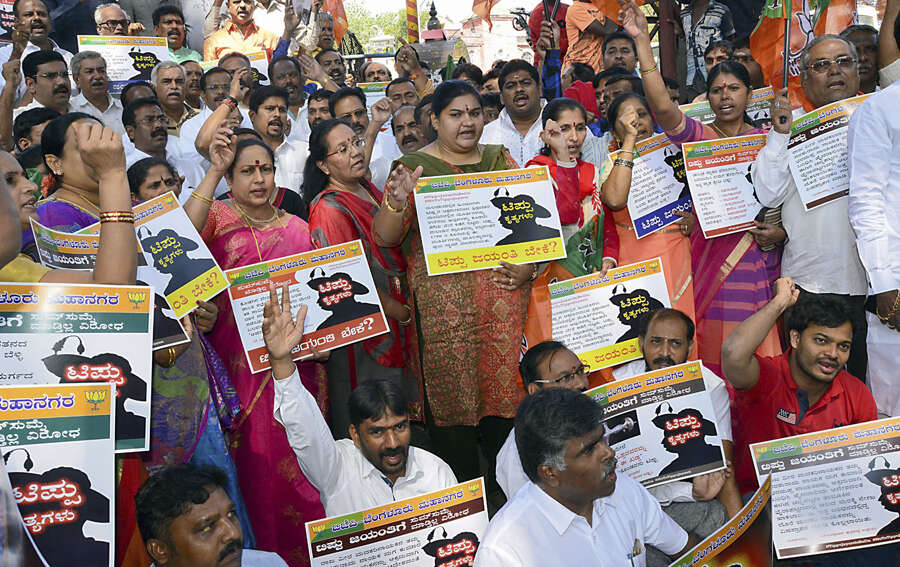 'Tipu Jayanti' celebrations in K'taka amid BJP protests