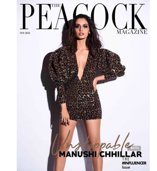 ​Manushi Chhillar is all grace on cover of the Peacock Magazine