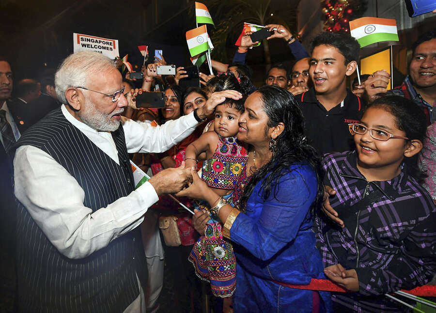 PM Narendra Modi visits Singapore