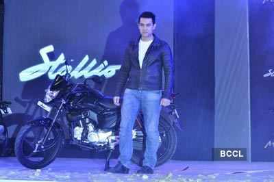 Aamir @ the launch of new bikes 