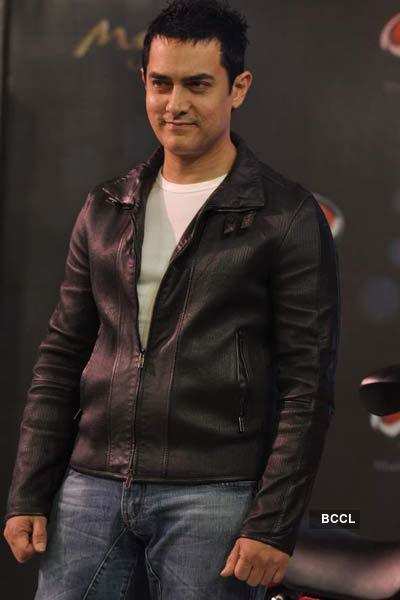 Aamir @ the launch of new bikes 