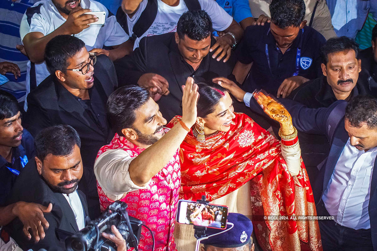 Unseen wedding pictures of Deepika Padukone and Ranveer Singh raising a toast go viral