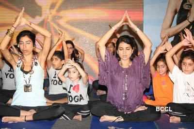 Yoga kids DVD launch