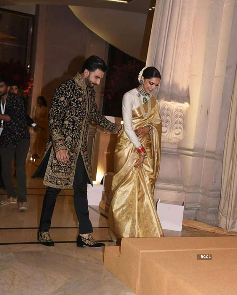 First pictures from Deepika Padukone and Ranveer Singh’s wedding reception