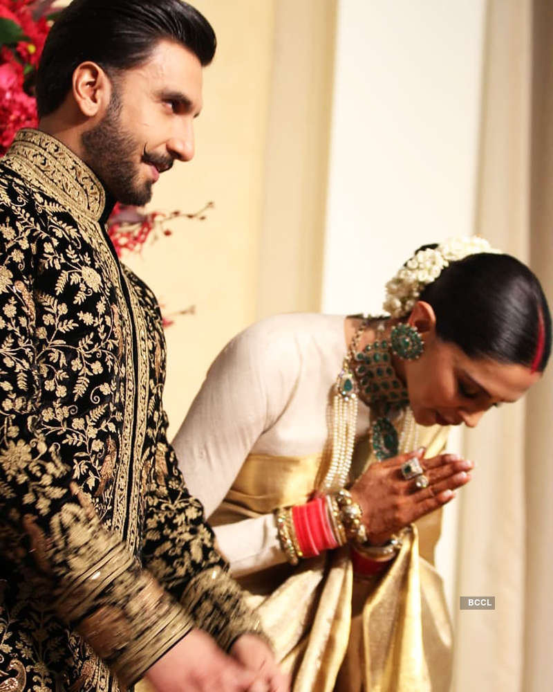 First pictures from Deepika Padukone and Ranveer Singh’s wedding reception