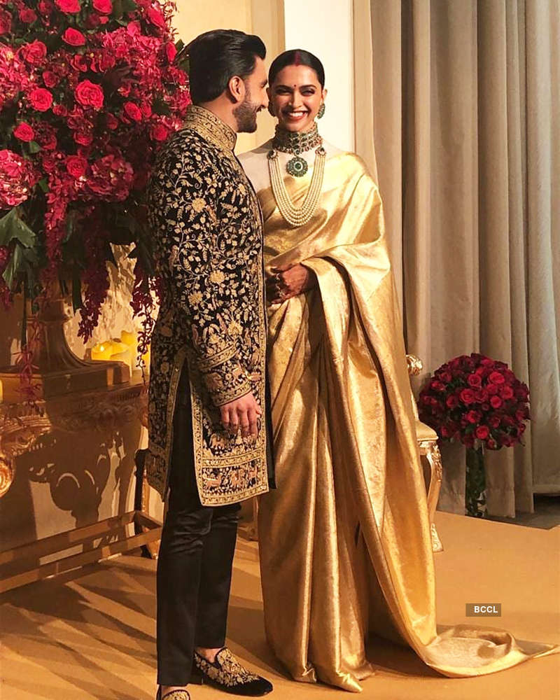 First pictures from Deepika Padukone and Ranveer Singh’s wedding reception