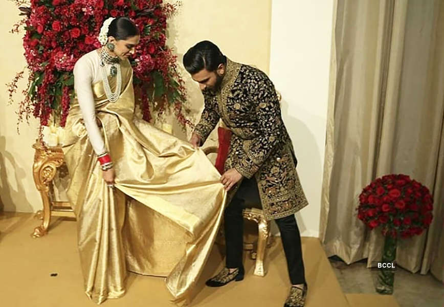 First pictures from Deepika Padukone and Ranveer Singh’s wedding reception