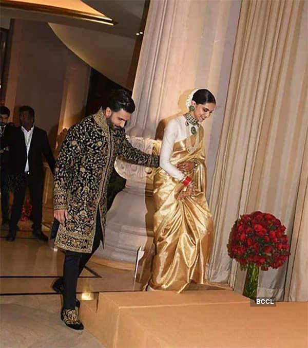 First pictures from Deepika Padukone and Ranveer Singh’s wedding reception