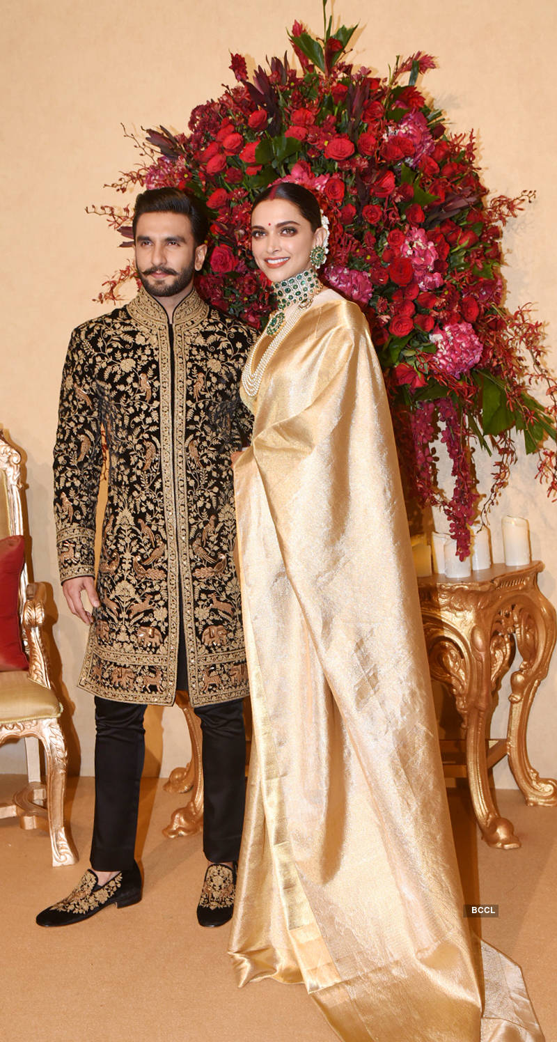 First pictures from Deepika Padukone and Ranveer Singh’s wedding reception