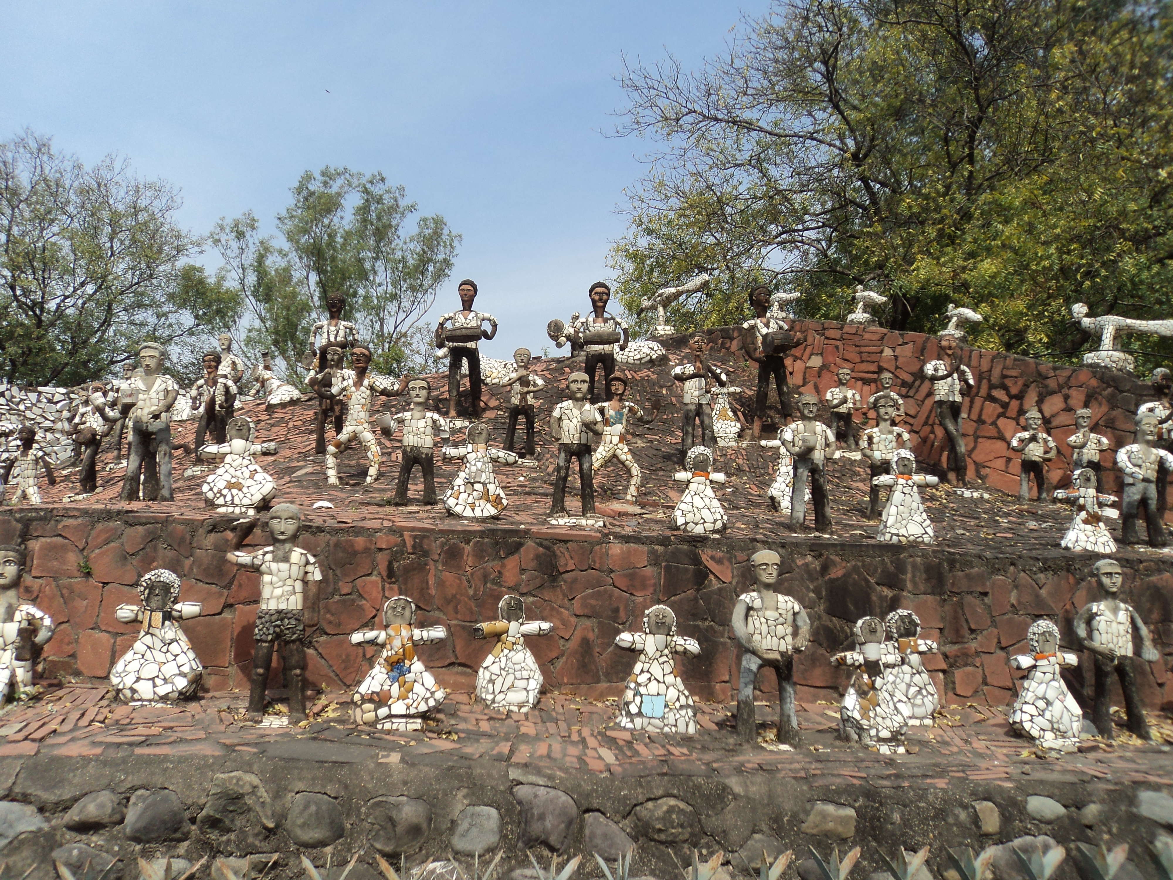 A Symphony of Faces in the Garden