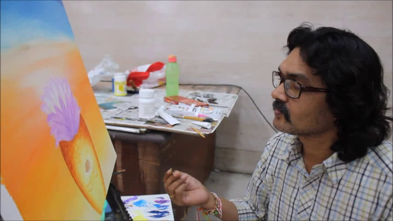 Rajendra's explains his tryst with paintings