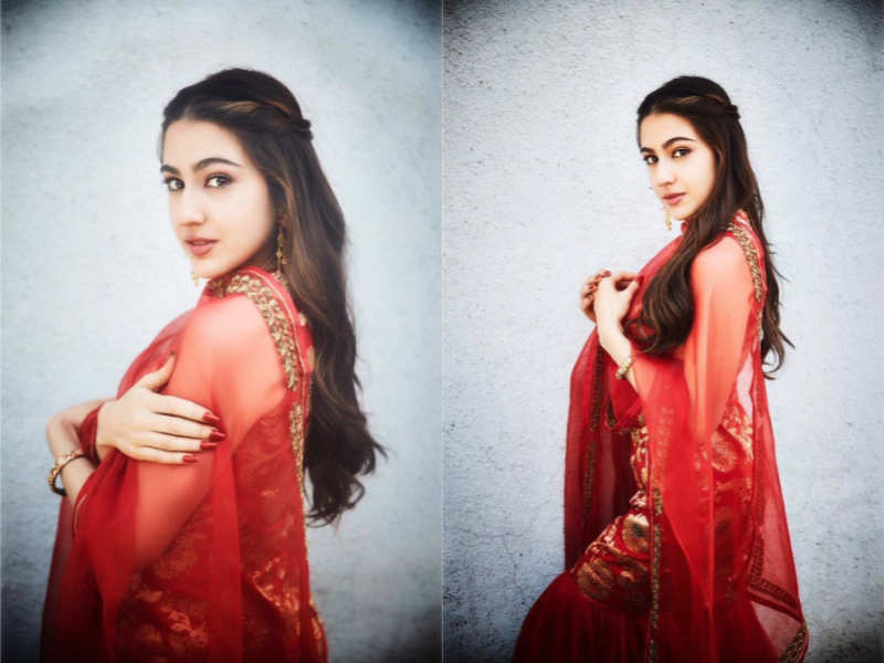 red colour ka gharara