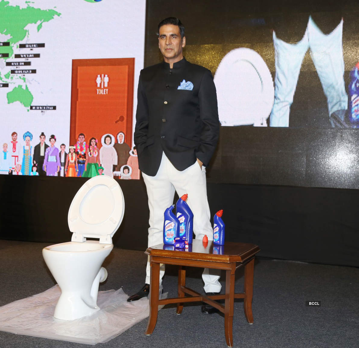 Akshay Kumar attends the World Toilet Summit 2018