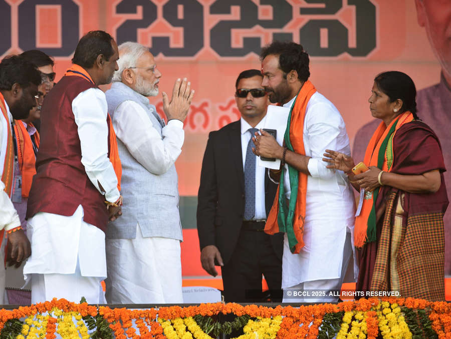 PM Modi campaigns in Telangana