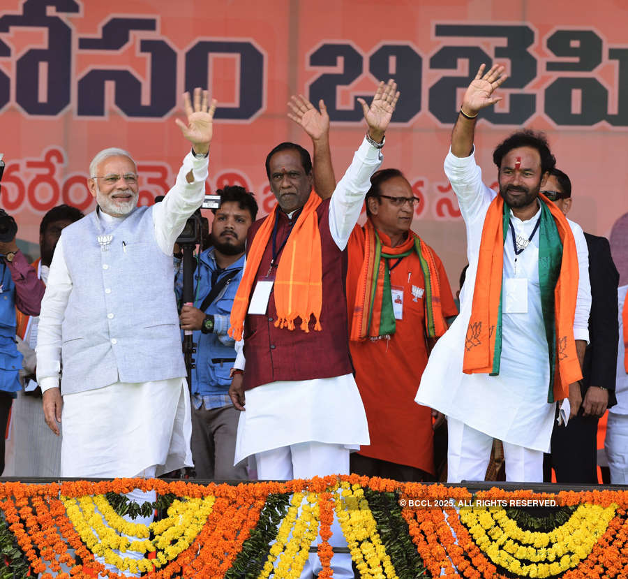 PM Modi campaigns in Telangana