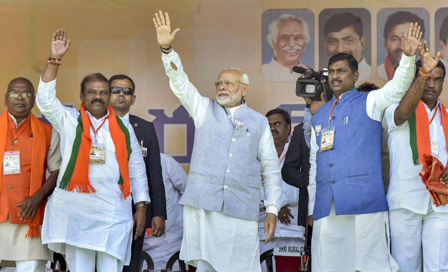 PM Modi campaigns in Telangana
