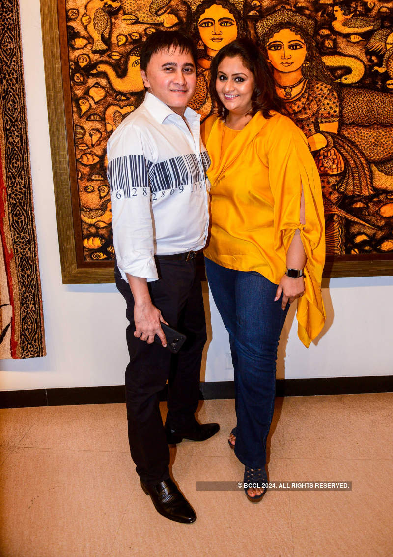 Bollywood celebrities and socialites attend art exhibition 'Breaking Barriers'