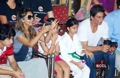 SRK & kids @ Taekwondo competition